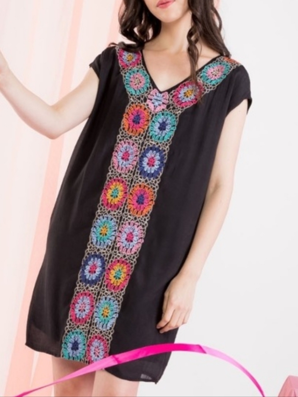 THML Embroidered Dress